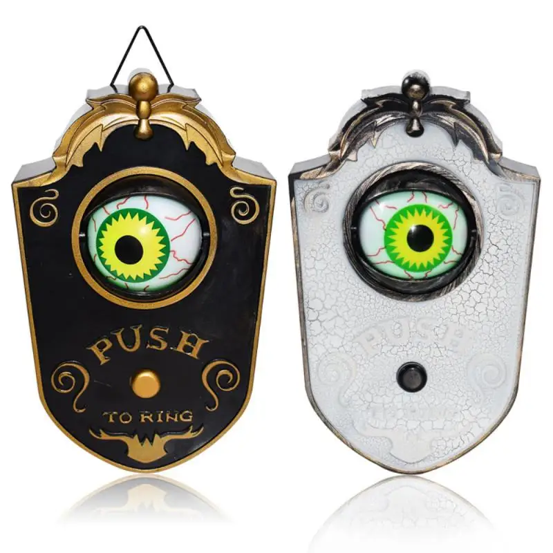 Halloween One-eyed Doorbell Decoration Ghost's Day Glowing Sounding Hanging Piece Whole Door Hanging Plastic Doorbell Eyeball
Halloween One-eyed Doorbell Decoration Ghost's Day Glowing Sounding Hanging Piece Whole Door Hanging Plastic Doorbell Eyeball