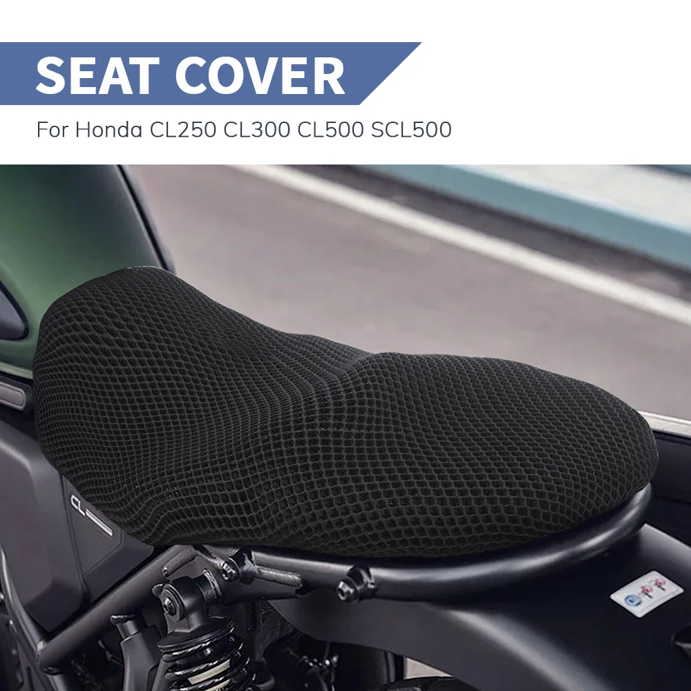 Motorcycle Anti-Slip 3D Mesh Fabric Seat Cover Breathable Waterproof Cushion For Honda CL250 CL300 CL500 SCL500
Motorcycle Anti-Slip 3D Mesh Fabric Seat Cover Breathable Waterproof Cushion For Honda CL250 CL300 CL500 SCL500