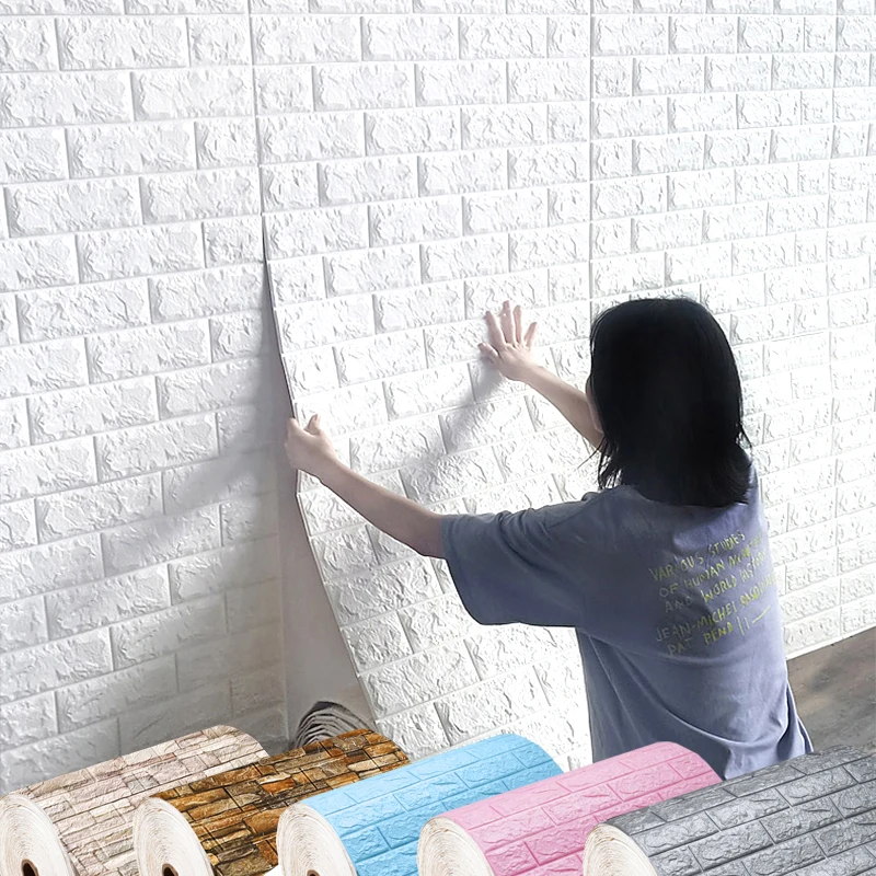 1m 3D Brick Wall Stickers DIY Decor Self-Adhesive Waterproof Wallpaper for Kids Room Bedroom Kitchen Home Wall Decor
1m 3D Brick Wall Stickers DIY Decor Self-Adhesive Waterproof Wallpaper for Kids Room Bedroom Kitchen Home Wall Decor