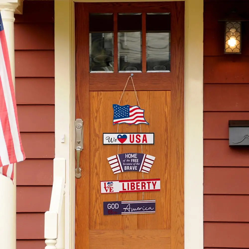 Fashion Wooden Sign Pendant Single Side Printed Easy to Hang Bright Color Independence Day Pendant Home Decor
Fashion Wooden Sign Pendant Single Side Printed Easy to Hang Bright Color Independence Day Pendant Home Decor