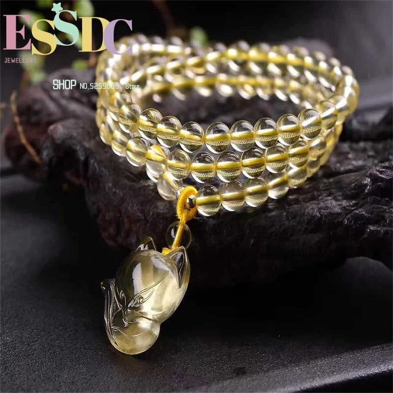 Natural 6Mm Citrine Fox Multi-Circle Fashion Bracelet Female Accessories Beads Wholesale
Natural 6Mm Citrine Fox Multi-Circle Fashion Bracelet Female Accessories Beads Wholesale