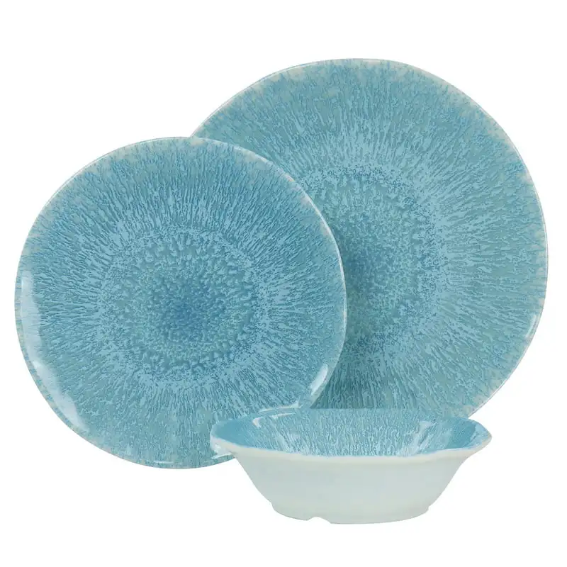 2023 New Frost 12 Piece Melamine Dinnerware Set in Blue Dinnerware Set Kitchen Accessories Dining Table Set Plates and Bowls and 
2023 New Frost 12 Piece Melamine Dinnerware Set in Blue Dinnerware Set Kitchen Accessories Dining Table Set Plates and Bowls and