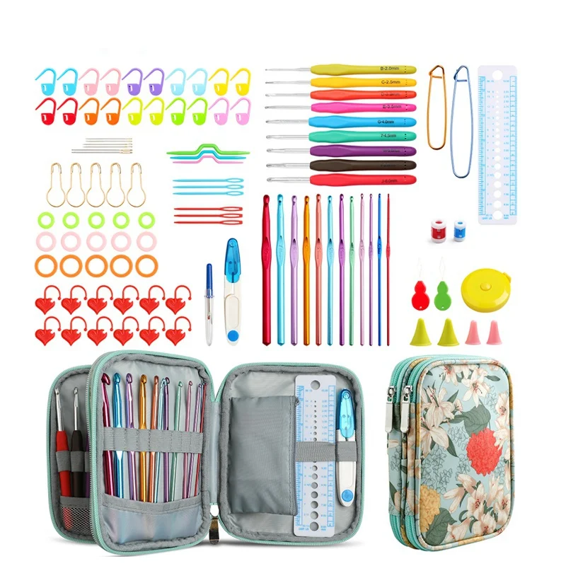 2 Sets DIY Crochet Hooks Needles Stitches Knitting Craft Case Crochet agulha set Weaving Tools Sewing Tools
2 Sets DIY Crochet Hooks Needles Stitches Knitting Craft Case Crochet agulha set Weaving Tools Sewing Tools