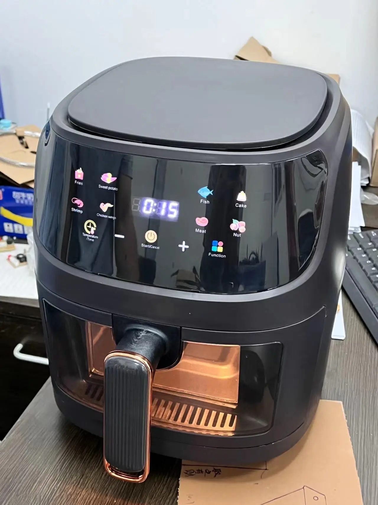 Display Touch Screen 8 Menus5L Visual Electric Digital Hot Air Heating Fryer Oil Free Oven French Fries Fried Chicken Potato
Display Touch Screen 8 Menus5L Visual Electric Digital Hot Air Heating Fryer Oil Free Oven French Fries Fried Chicken Potato