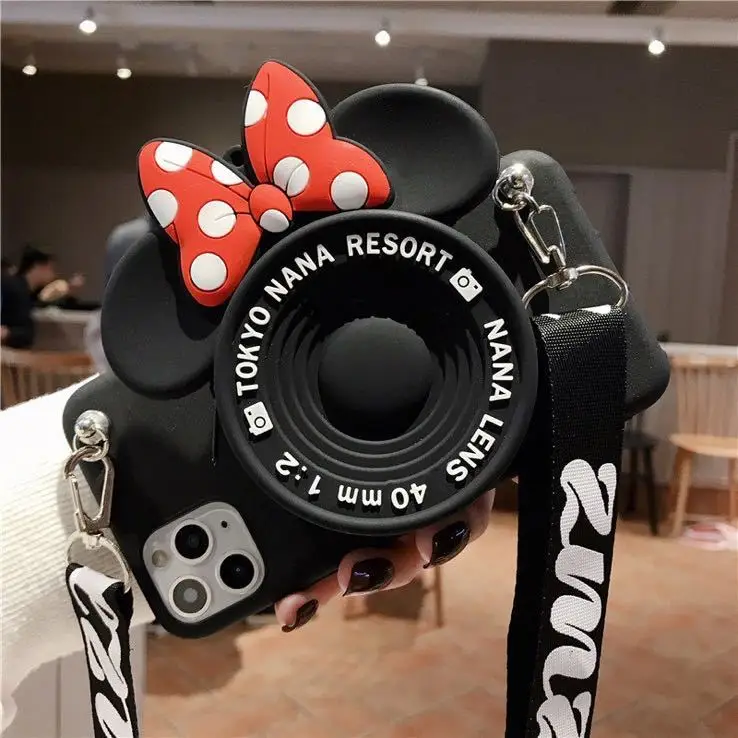 3D Camera Cartoon Coin Bags Soft Silicon Phone Case For iPhone 13 12 mini 11 Pro XS Max X 8 7 6s Plus SE XR Cover With Lanyard
3D Camera Cartoon Coin Bags Soft Silicon Phone Case For iPhone 13 12 mini 11 Pro XS Max X 8 7 6s Plus SE XR Cover With Lanyard