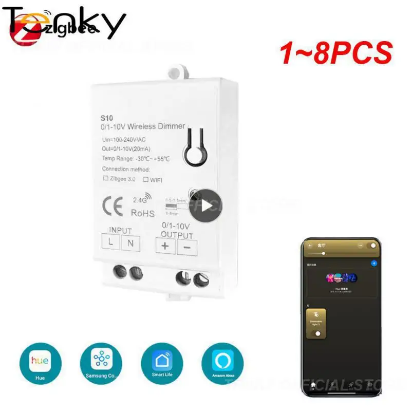 1~8PCS Mini Dimming Controller Wireless Zigbee 3.0 Dimmer Works With Zigbee Gateway Lighting Adjustable Switch Remote Control
1~8PCS Mini Dimming Controller Wireless Zigbee 3.0 Dimmer Works With Zigbee Gateway Lighting Adjustable Switch Remote Control