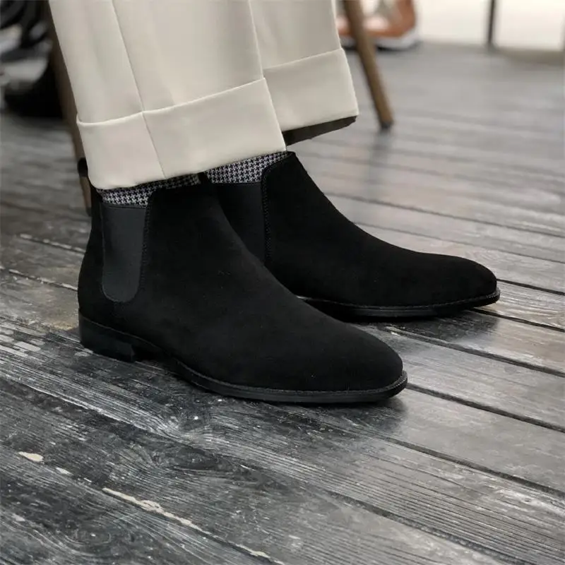 Men Chelsea Boots Cow Velvet Solid Color Square Toe Wear Fashion Classic Business Casual Autumn Winter Men Shoes
Men Chelsea Boots Cow Velvet Solid Color Square Toe Wear Fashion Classic Business Casual Autumn Winter Men Shoes