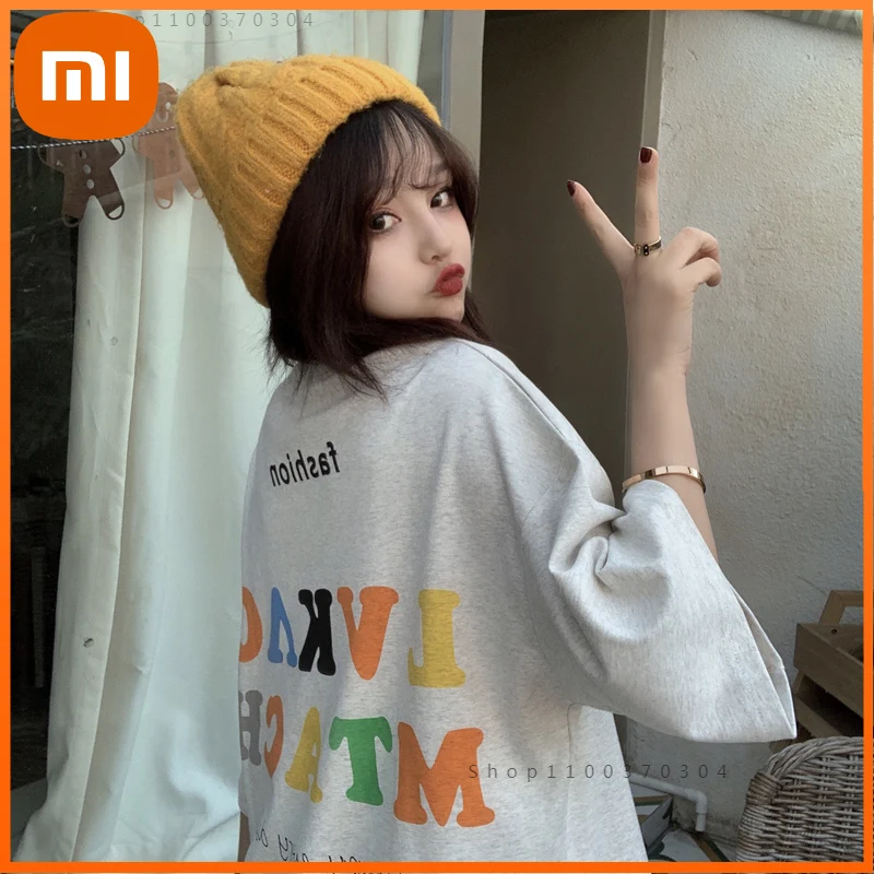 

Xiaomi Halajuku Loose All Match M-xl 3 Sizes Cuasal Short Sleeve O-neck Basic Simple Summer New Women Top T-shirts