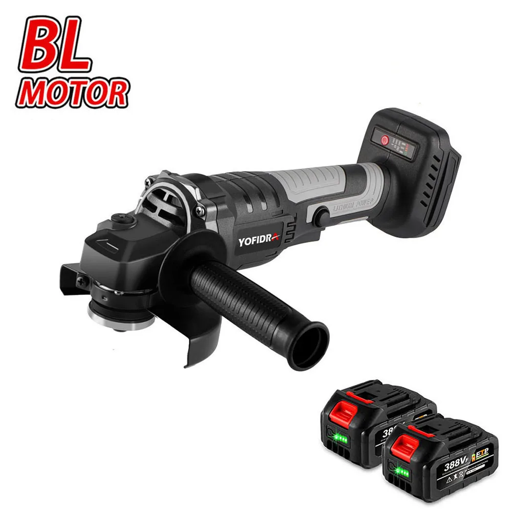 125MM Brushless Electric Angle Grinder 20000RPM Cordless Rechargeable Handheld Cutting Polishing Tool For Makita 18V Battery
125MM Brushless Electric Angle Grinder 20000RPM Cordless Rechargeable Handheld Cutting Polishing Tool For Makita 18V Battery