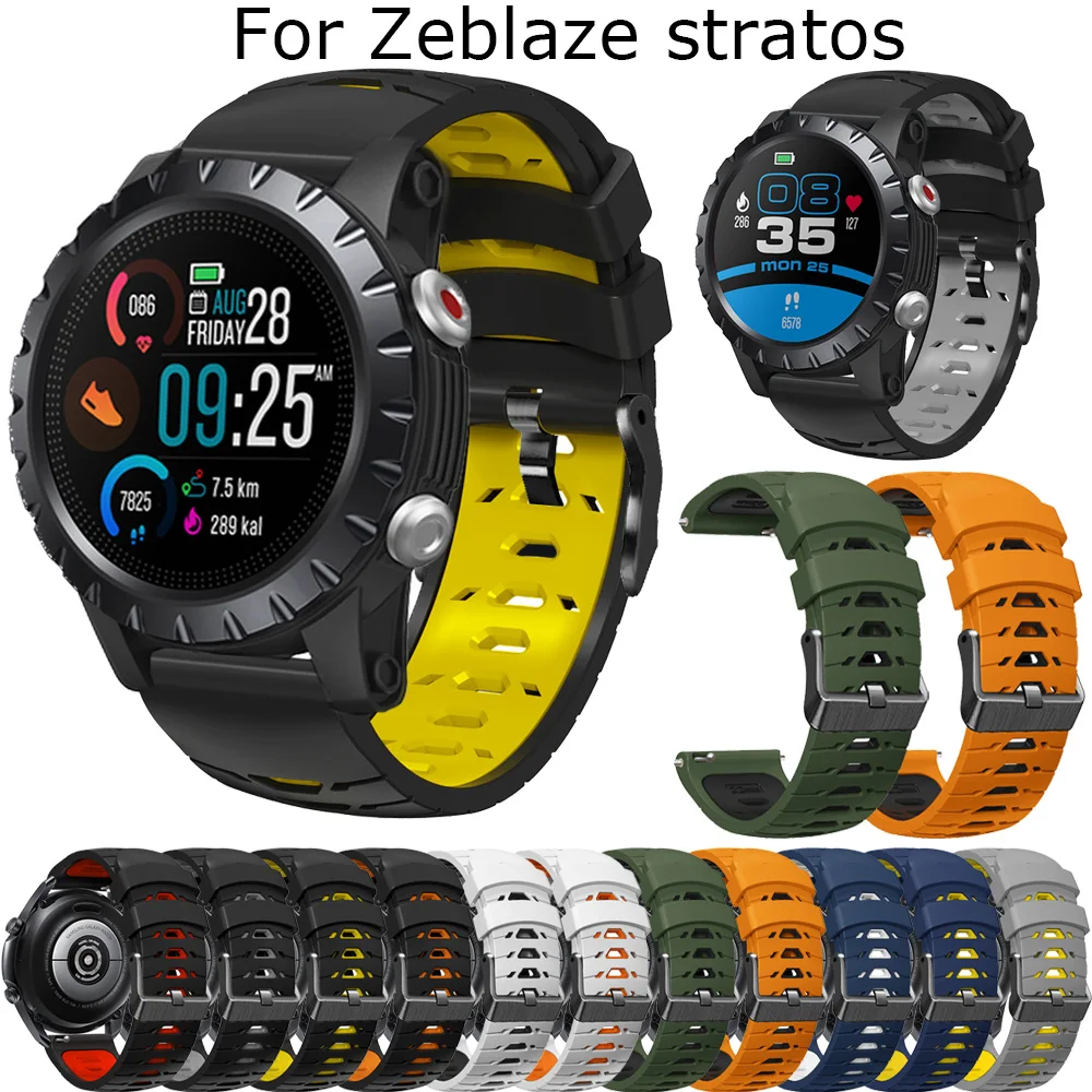 20 22mm Smartwatch Strap Band For Zeblaze Stratos Beyond 2 Btalk Silicone Wristbands Zeblaze GTR 2 NEO 3 GTS PRO Wrist Bracelet
20 22mm Smartwatch Strap Band For Zeblaze Stratos Beyond 2 Btalk Silicone Wristbands Zeblaze GTR 2 NEO 3 GTS PRO Wrist Bracelet