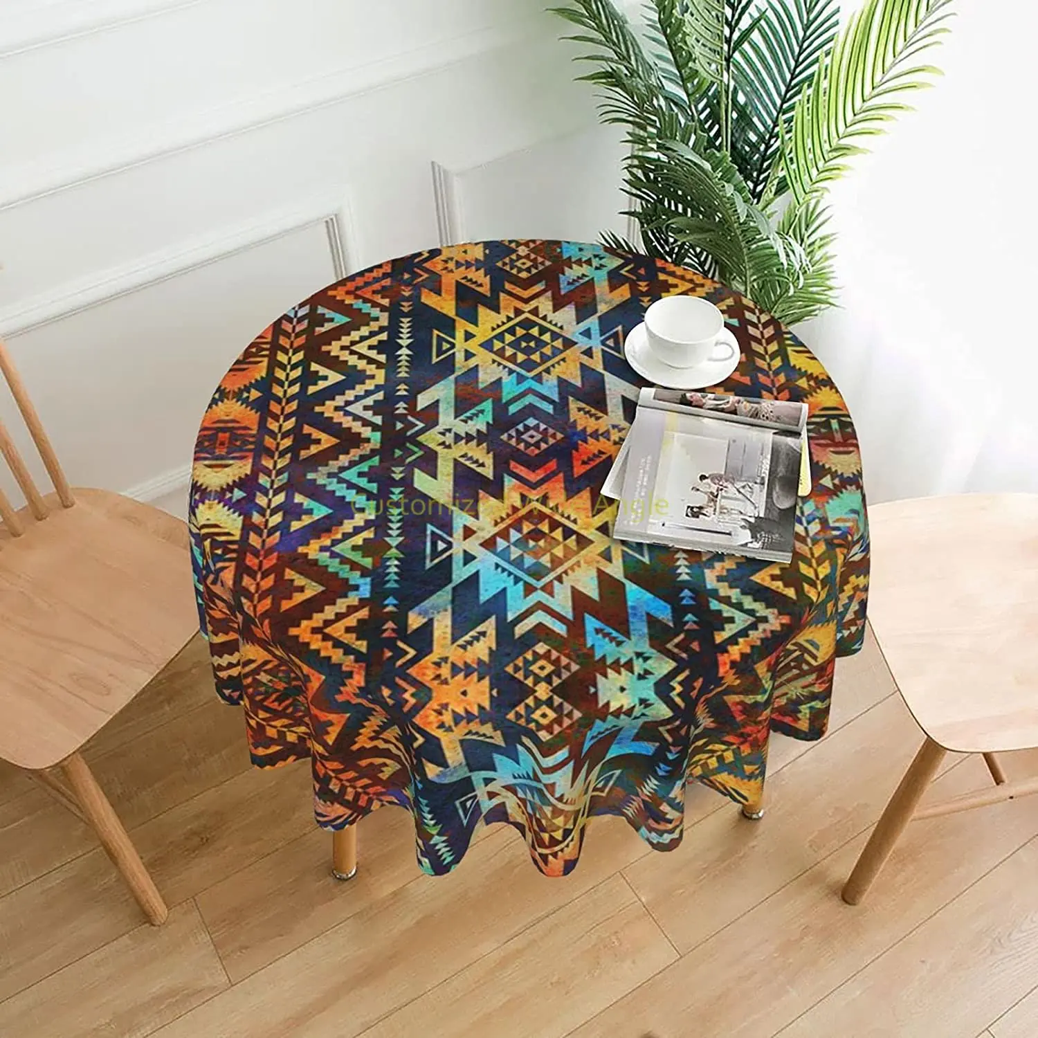 Western Grey Tribal Native Ethnic Round Tablecloth Wrinkle Table Cover for Dining Party BBQs Diameter 60 in
Western Grey Tribal Native Ethnic Round Tablecloth Wrinkle Table Cover for Dining Party BBQs Diameter 60 in