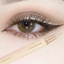 Diamond Glitter Matte Eye Liner Pencil Eye Makeup Highlighter Waterproof Pearl Champagne Brighten Silkworm Shadow Eyeliner Pen