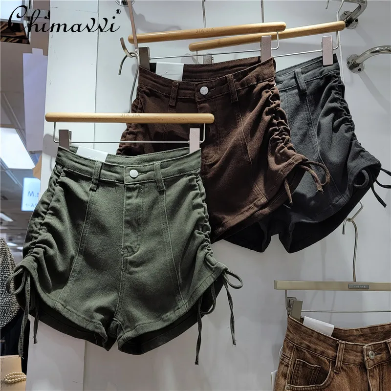 Модные джинсовые шорты в Корейском стиле, Новинка лета 2022, стройнящие джинсовые трапециевидные шорты с завышенной талией, со шнуровкой, со с...
Модные джинсовые шорты в Корейском стиле, Новинка лета 2022, стройнящие джинсовые трапециевидные шорты с завышенной талией, со шнуровкой, со с...