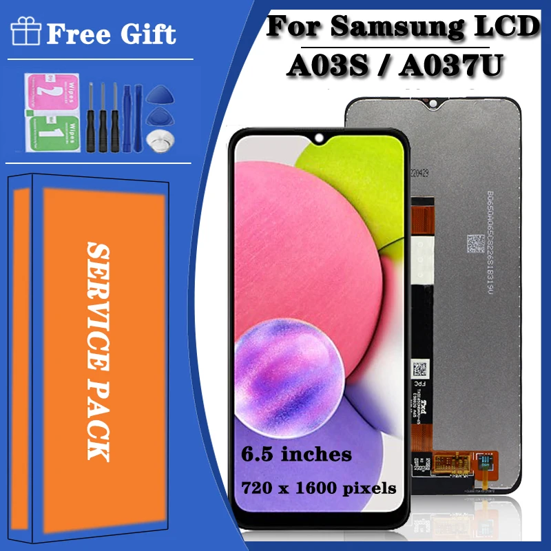 6.5 Original Display For Samsung Galaxy A03s LCD A037F A037M A037FD A037U display Touch Screen Digitizer For Samsung A037 LCD
6.5 Original Display For Samsung Galaxy A03s LCD A037F A037M A037FD A037U display Touch Screen Digitizer For Samsung A037 LCD