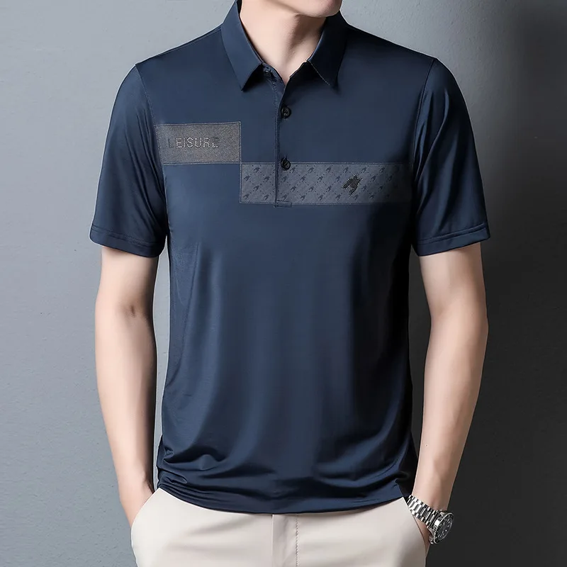 Men's Summer New Fashionable T-shirt Men's Short Sleeve Casualpoloshirt Half Sleeve Lapel Clothes Comfort Trend Top
Men's Summer New Fashionable T-shirt Men's Short Sleeve Casualpoloshirt Half Sleeve Lapel Clothes Comfort Trend Top