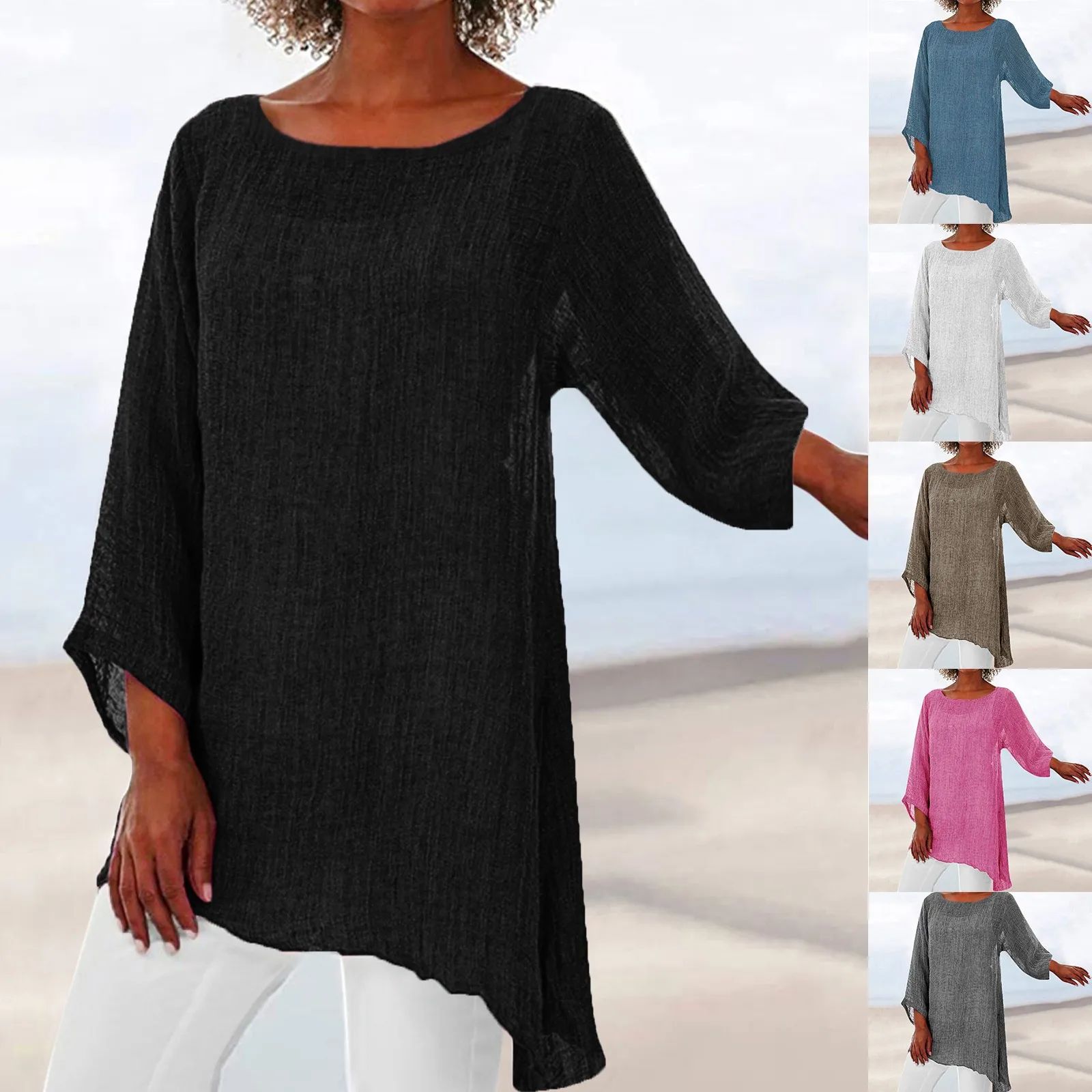 oversized Linen Cotton Women Blouse Long Sleeve Irregular Hem Linen Baggy Casual Shirt Ladies Summer Tunic Tops Loose Pullover T
oversized Linen Cotton Women Blouse Long Sleeve Irregular Hem Linen Baggy Casual Shirt Ladies Summer Tunic Tops Loose Pullover T
