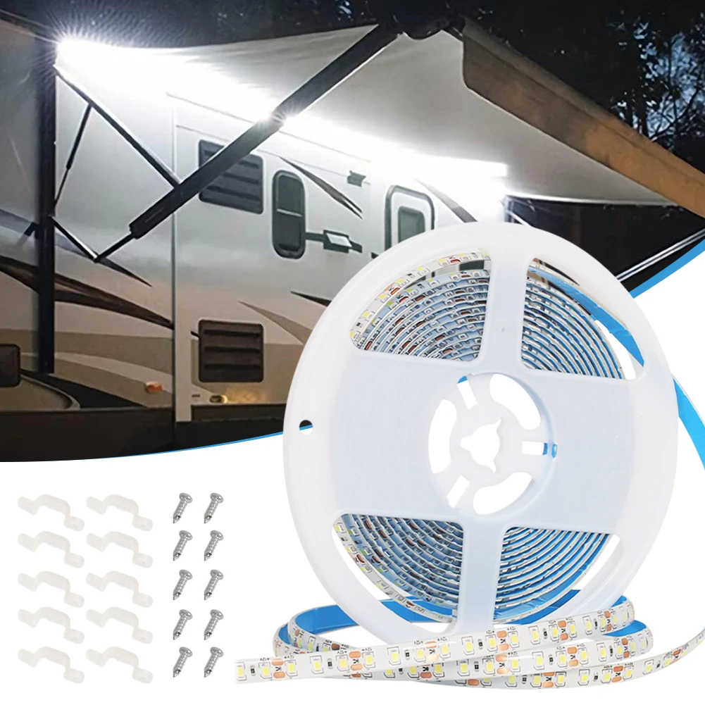 Universal 5M LED Strip Light 120LED Car Interior Lighting 12V Waterproof Light Strip White Lights Parts For RV Camper Trailer
Universal 5M LED Strip Light 120LED Car Interior Lighting 12V Waterproof Light Strip White Lights Parts For RV Camper Trailer