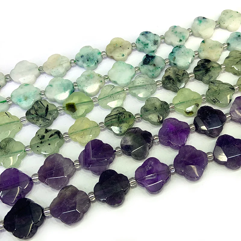 16mm Natural Prehnite Amethyst Phoenix Beads 15'' Four-leaf Clover DIY Loose Beads For Jewelry Making Beads Necklace Earring
16mm Natural Prehnite Amethyst Phoenix Beads 15'' Four-leaf Clover DIY Loose Beads For Jewelry Making Beads Necklace Earring