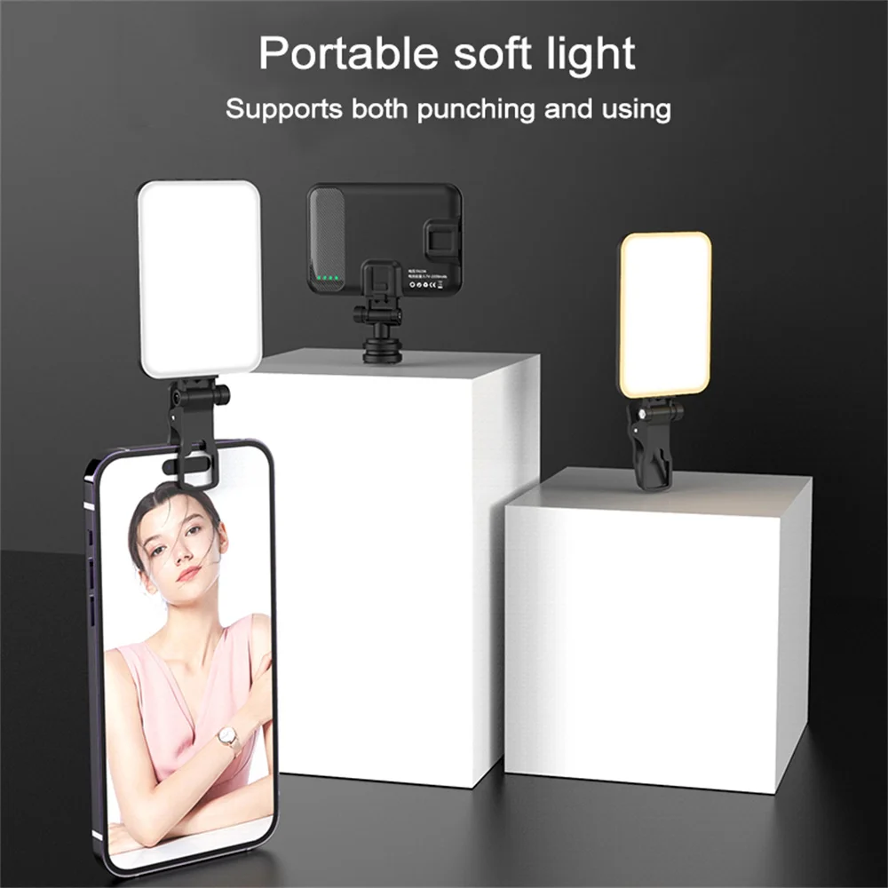 New LED Selfie Light Clip on Video Light for Phone Tablet Laptop Zoom Makeup High Power 2200mAh Rechargeable CRI95+ Fill Light
New LED Selfie Light Clip on Video Light for Phone Tablet Laptop Zoom Makeup High Power 2200mAh Rechargeable CRI95+ Fill Light