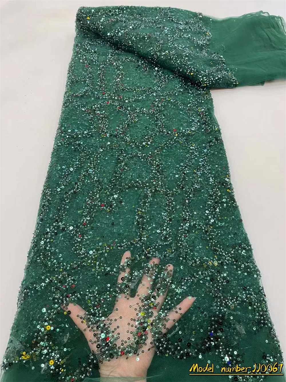France Sequins Lace Fabric 2022 High Quality French Lace Nigerian Embroidered Tulle Lace Fabrics For Women Wedding Party JJ0067
France Sequins Lace Fabric 2022 High Quality French Lace Nigerian Embroidered Tulle Lace Fabrics For Women Wedding Party JJ0067