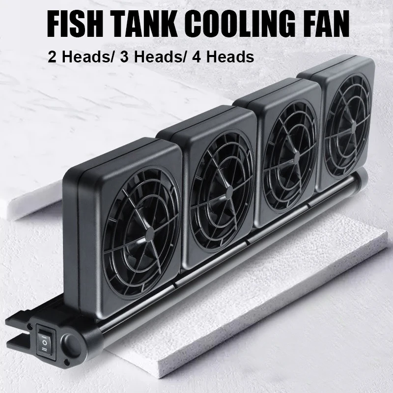New 2/3/4 Heads Aquarium Chillers Cooling Fan Adjustable Aquaculture Water Cooling Fan Mini Fish Tank Cold Wind Chiller EU Plug
New 2/3/4 Heads Aquarium Chillers Cooling Fan Adjustable Aquaculture Water Cooling Fan Mini Fish Tank Cold Wind Chiller EU Plug