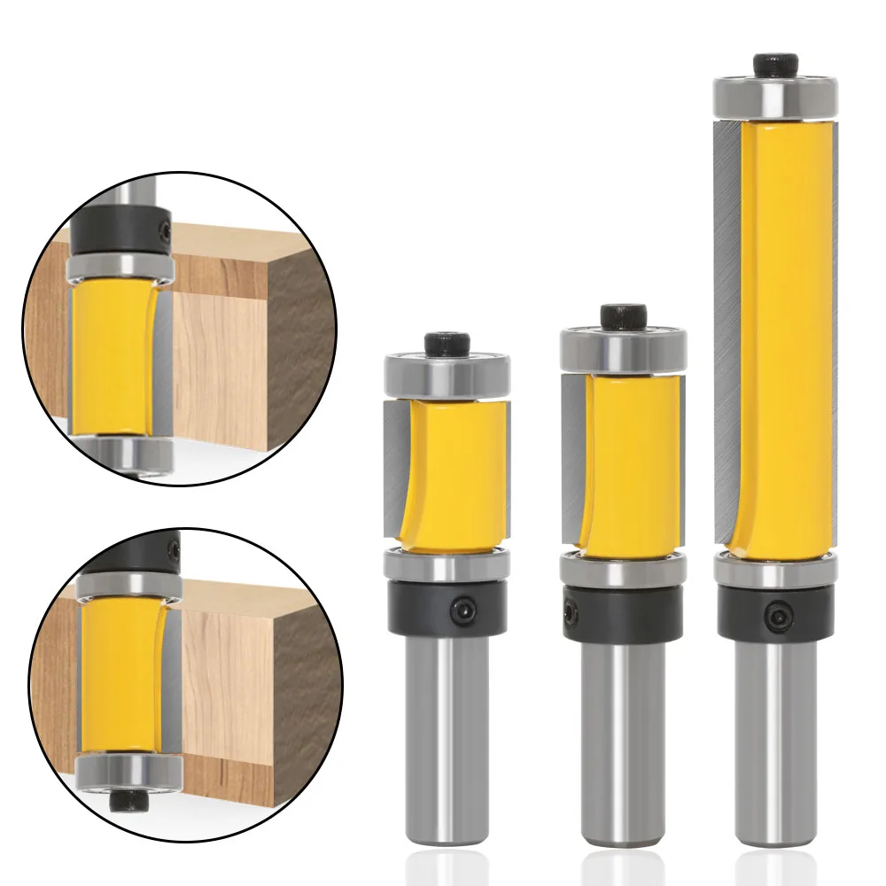 1PC 1/2" 12.7MM 12MM Shank Milling Cutter Wood Carving Flush Trim Router Bit Top & Bottom Bearing - 1-1/2"H Woodworking Cutting
1PC 1/2" 12.7MM 12MM Shank Milling Cutter Wood Carving Flush Trim Router Bit Top & Bottom Bearing - 1-1/2"H Woodworking Cutting