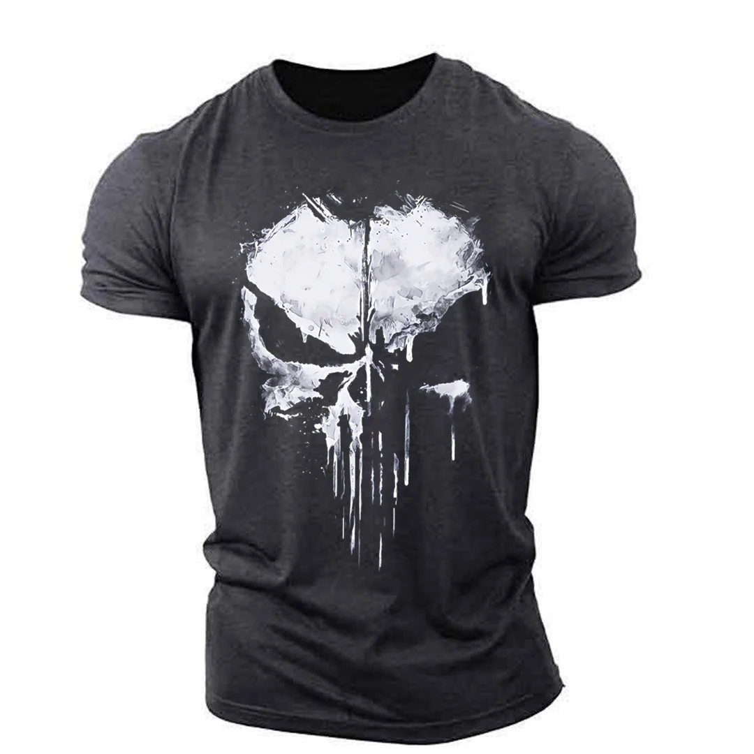 New well-known movie skull pattern muscular men's sportswear outdoor lightweight breathable comfortable stretch T-shirt
New well-known movie skull pattern muscular men's sportswear outdoor lightweight breathable comfortable stretch T-shirt