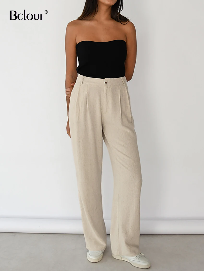 Bclout Elegant Khaki Cotton Pants Women 2023 Summer White Office Lady Straight Pants Fashion Solid Party Long Trousers Vacation
Bclout Elegant Khaki Cotton Pants Women 2023 Summer White Office Lady Straight Pants Fashion Solid Party Long Trousers Vacation