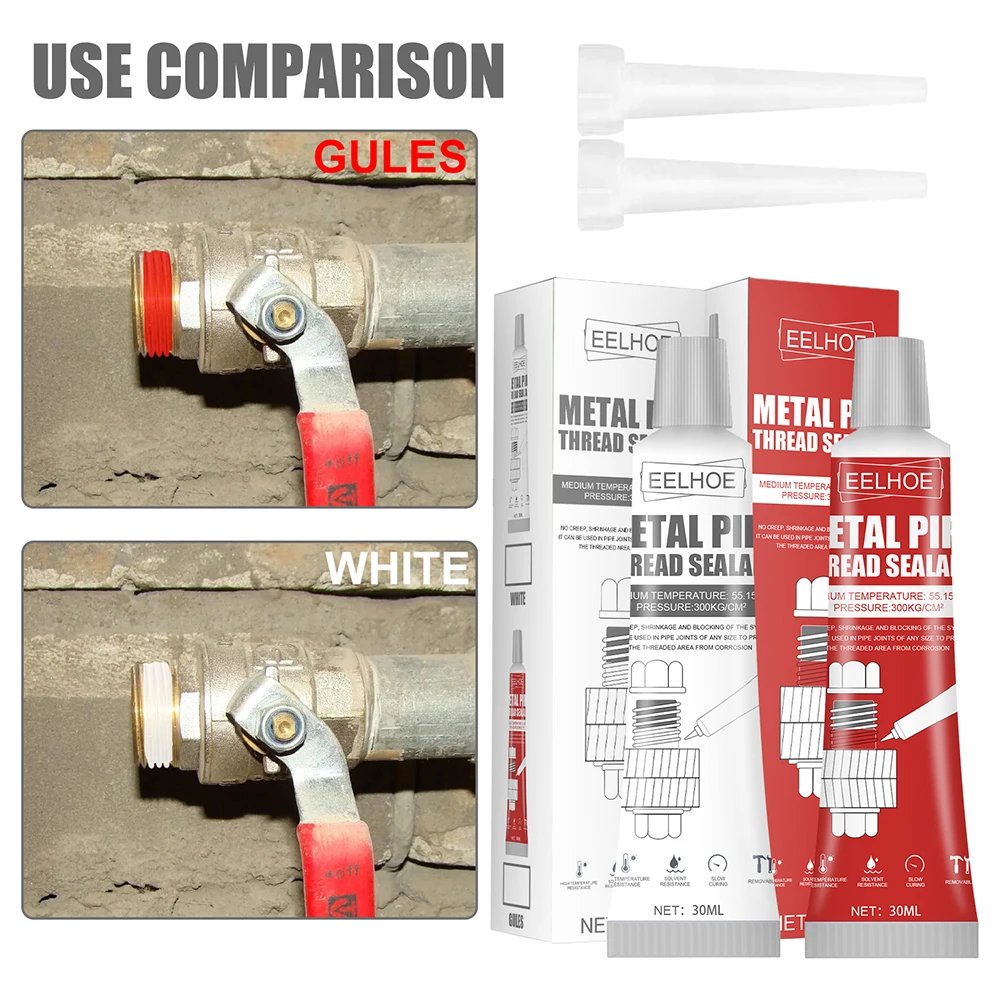 30ml Thread Sealant Metal Pipe Thread-locking Solid Seal Glue Resistance High Temperature Anti-loosening Agent Anaerobic Sealant
30ml Thread Sealant Metal Pipe Thread-locking Solid Seal Glue Resistance High Temperature Anti-loosening Agent Anaerobic Sealant