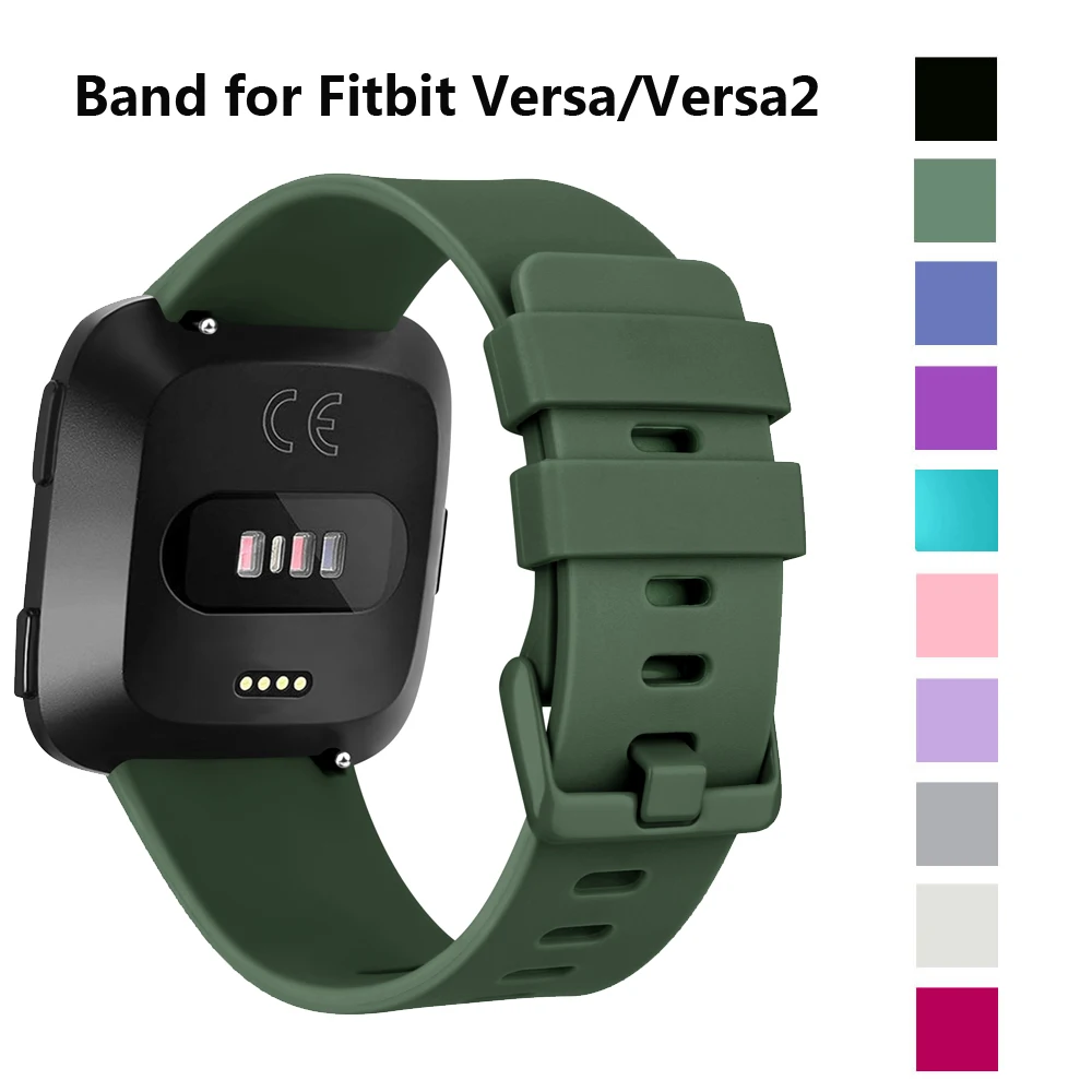 Ремешок для Fitbit Versa 2 силиконовый спортивный сменный ремешок наручных часов