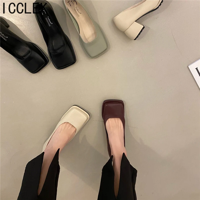 2022 New Shallow Slip On Women Pumps Shoes Square Med Heel Ladies Elegant Office Dress Shoes Zapatillas Mujer
2022 New Shallow Slip On Women Pumps Shoes Square Med Heel Ladies Elegant Office Dress Shoes Zapatillas Mujer