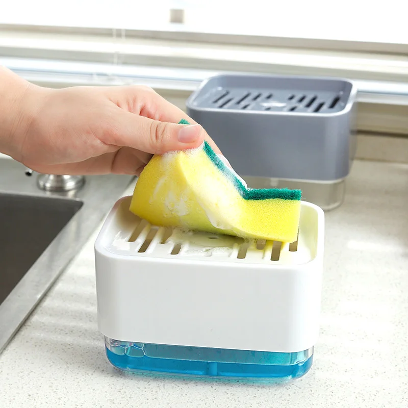 Press Type Soap Box Sponge Soap Dispenser Kitchen Tools Automatic Distributor Kitchen Dishwasher Soap Box Detergent Container
Press Type Soap Box Sponge Soap Dispenser Kitchen Tools Automatic Distributor Kitchen Dishwasher Soap Box Detergent Container