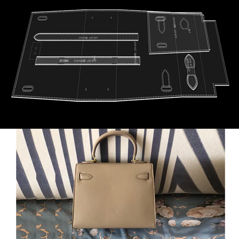 DIY Handmade Leather Craft Lady Carrying Handbag Shoulder Bag Leather Sewing Cut-Free Acrylic Template Pattern
DIY Handmade Leather Craft Lady Carrying Handbag Shoulder Bag Leather Sewing Cut-Free Acrylic Template Pattern