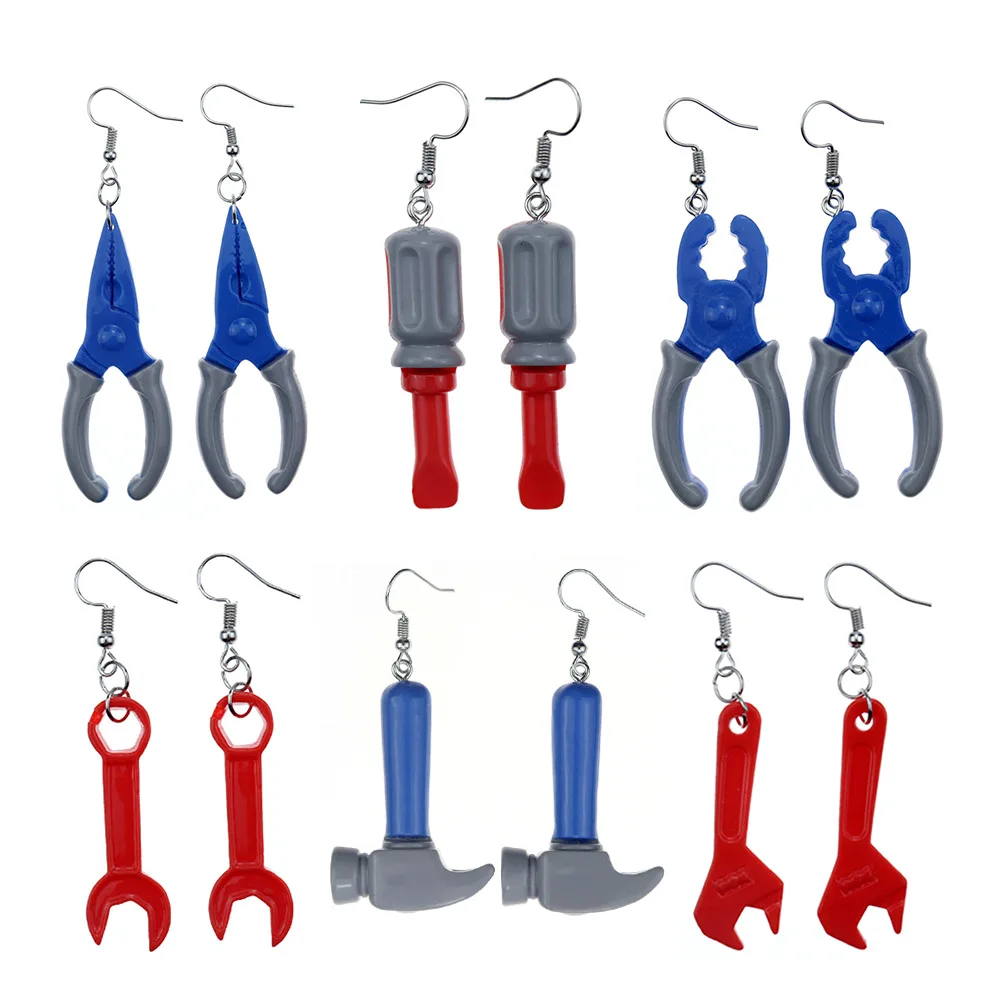 Creative Tool Earring Funny Hammer Wrench Screwdriver Exaggerated Earrings Unique Women Pendant Accessories Jewelry Gift
Creative Tool Earring Funny Hammer Wrench Screwdriver Exaggerated Earrings Unique Women Pendant Accessories Jewelry Gift