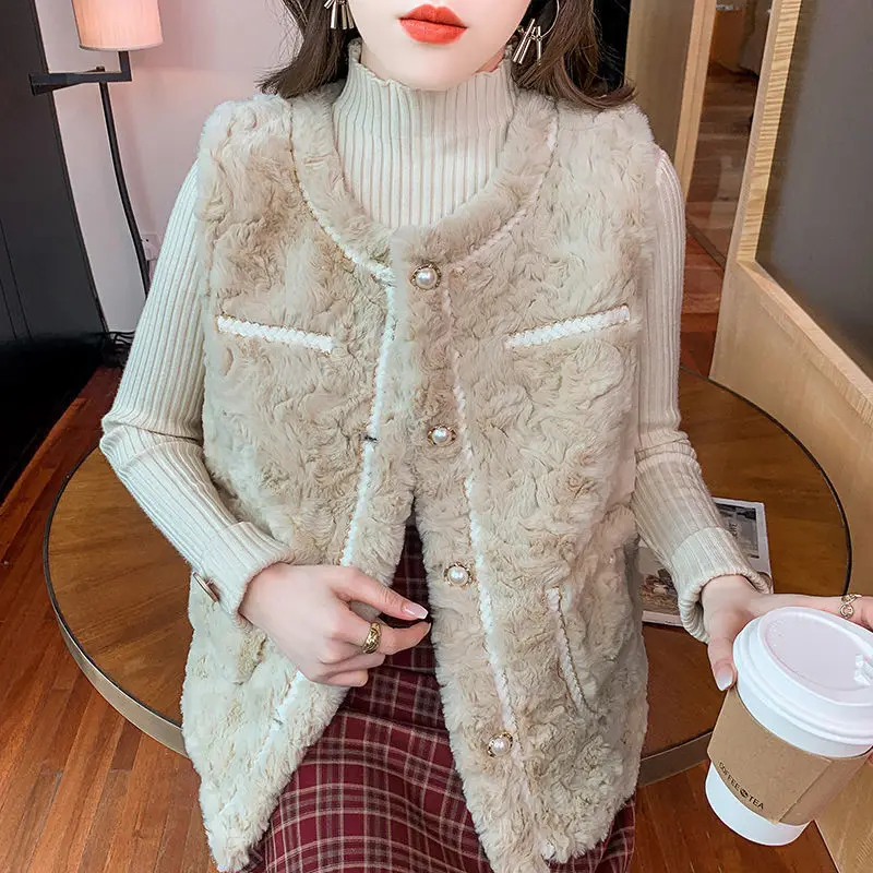 Plush Vest Women's 2022 Autumn and Winter New Fur Waistcoat Loose Vest Vest Coat Coats for Winter for Women Cardigan Waistcoat
Plush Vest Women's 2022 Autumn and Winter New Fur Waistcoat Loose Vest Vest Coat Coats for Winter for Women Cardigan Waistcoat