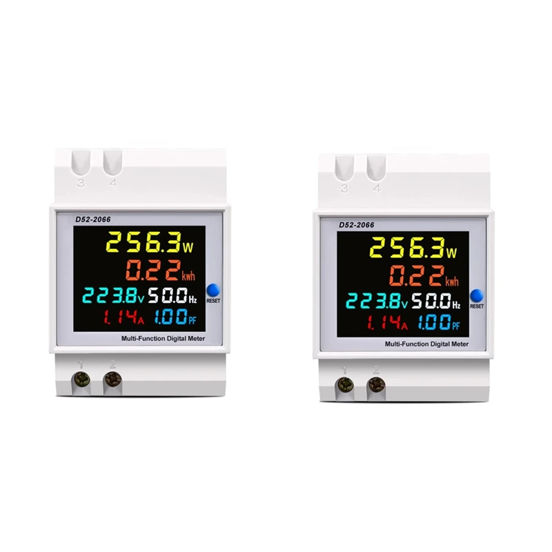 6IN1 Din Rail AC Monitor 100A Voltage Current Power Factor Active KWH Electric Energy Frequency Meter
6IN1 Din Rail AC Monitor 100A Voltage Current Power Factor Active KWH Electric Energy Frequency Meter