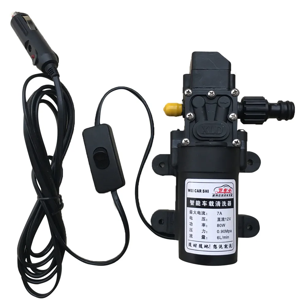 DC12V Water Pump Portable 80W High Pressure Electric Pump Cigarette Car Lighter Watering Car Washing Garden Pool with 2.8m Cable
DC12V Water Pump Portable 80W High Pressure Electric Pump Cigarette Car Lighter Watering Car Washing Garden Pool with 2.8m Cable