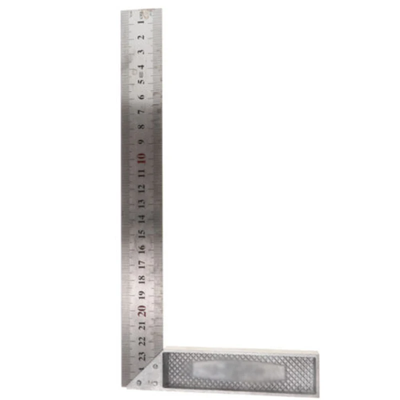 90Degree L Shape Right Angle Ruler Try Square Construction Carpenter Ruler Aluminum Alloy Measuring Woodworking Decoration Gauge
90Degree L Shape Right Angle Ruler Try Square Construction Carpenter Ruler Aluminum Alloy Measuring Woodworking Decoration Gauge