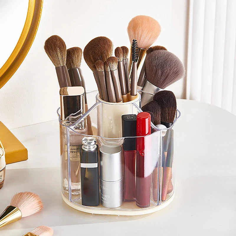 Table Top Rotary Makeup Brush Storage Container Cosmetic Storage Rack Table Top Dresser Eye Shadow Brush Lipstick Box
Table Top Rotary Makeup Brush Storage Container Cosmetic Storage Rack Table Top Dresser Eye Shadow Brush Lipstick Box