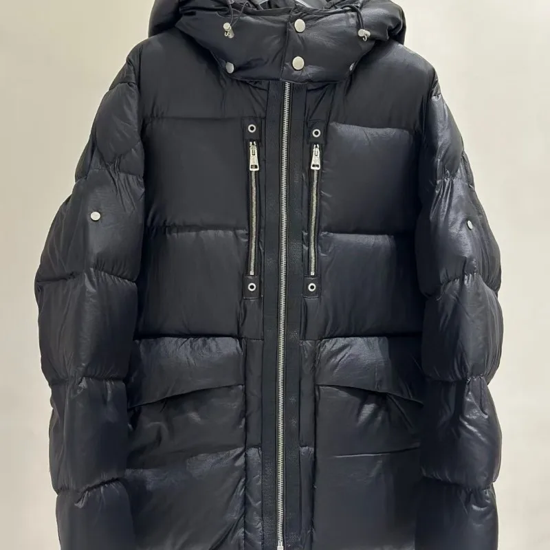 Autumn and winter Men and women hooded Down jacket Y2K Casual jacket multi-pocket Solid color warm comfort fashion movement coat
Autumn and winter Men and women hooded Down jacket Y2K Casual jacket multi-pocket Solid color warm comfort fashion movement coat