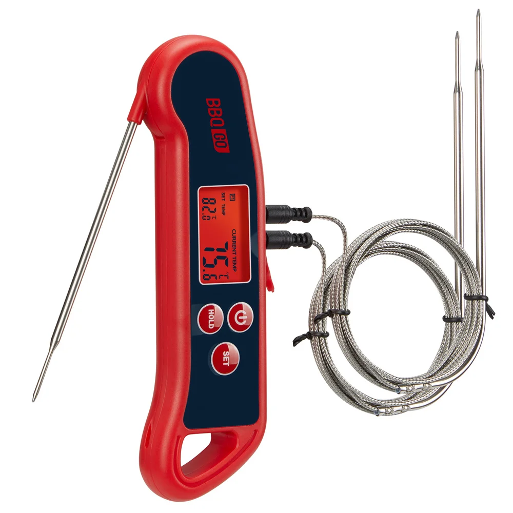 INKBIRD Instant Read Foldable Food Thermometer BG-HH2P 2 in 1 Digital Meat Thermometer With Detachable Wired Probe Backlight
INKBIRD Instant Read Foldable Food Thermometer BG-HH2P 2 in 1 Digital Meat Thermometer With Detachable Wired Probe Backlight