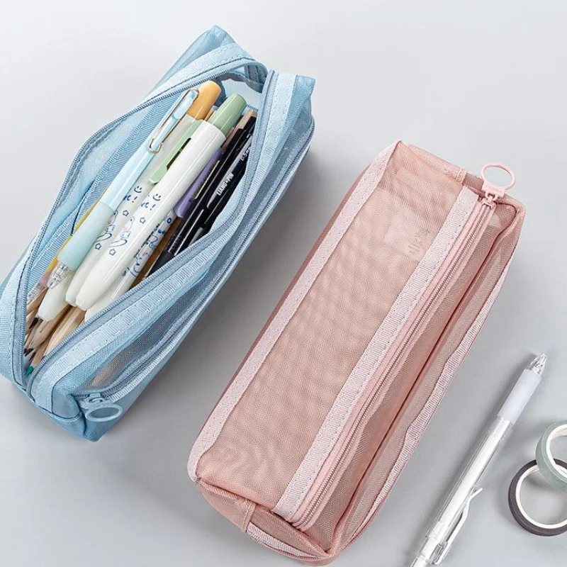 Transparent Mesh Large Capacity Pencil Bag Stationery Holder Round Zipper Pencil Pouch Pen Case Students School Supplies
Transparent Mesh Large Capacity Pencil Bag Stationery Holder Round Zipper Pencil Pouch Pen Case Students School Supplies