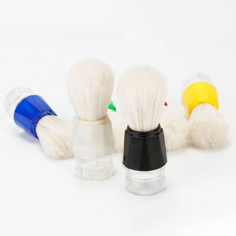 

Men's Shaving Brush Barber Salon Men Facial Beard Cleaning Appliance Shave Tool Razor Brush with Plastic Handle