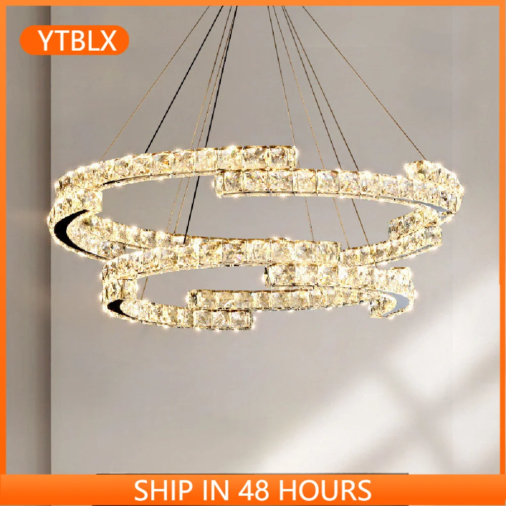 Luxury K9 Crystal Led Dimmable Pendant Lights Modern Lustre Chrome Steel Foyer Led Suspend Lamp Deco Led Lumnarias Lamp Fixtures
Luxury K9 Crystal Led Dimmable Pendant Lights Modern Lustre Chrome Steel Foyer Led Suspend Lamp Deco Led Lumnarias Lamp Fixtures