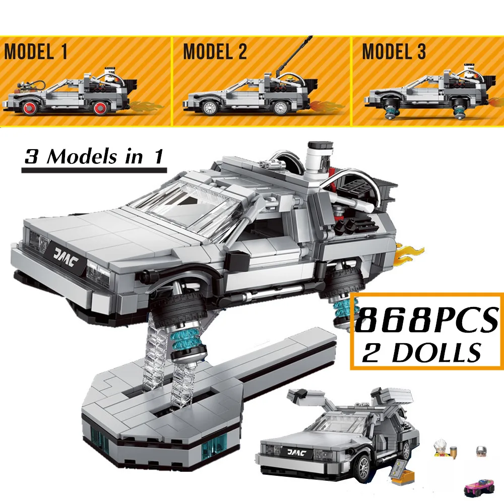 NEW Back To The Future Time Machine Supercar DeLorean DMC-12 Model Smaller 10300 Building Kit Block Bricks Toys Kid Gift
NEW Back To The Future Time Machine Supercar DeLorean DMC-12 Model Smaller 10300 Building Kit Block Bricks Toys Kid Gift