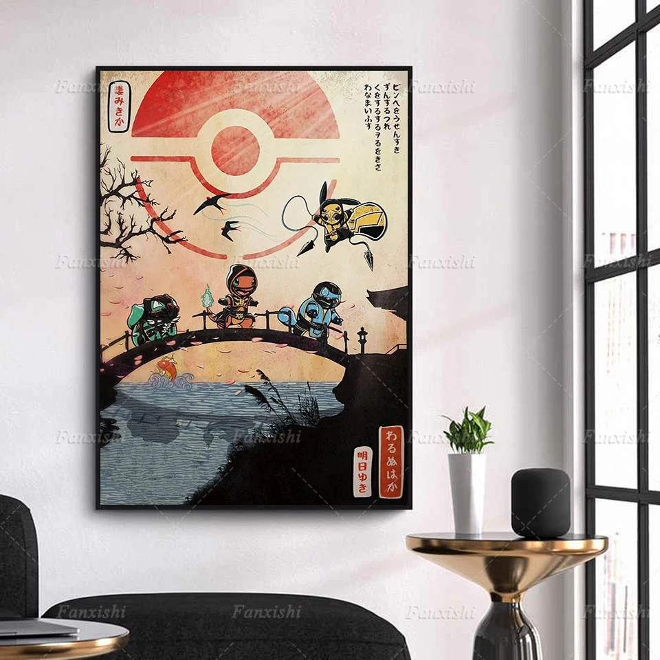 Canvas Painting Wall Artwork Japan Hot Anime Ninja Pokemon Role Prints Modular Vintage Poster Pop Home Decor Bedside Background
Canvas Painting Wall Artwork Japan Hot Anime Ninja Pokemon Role Prints Modular Vintage Poster Pop Home Decor Bedside Background