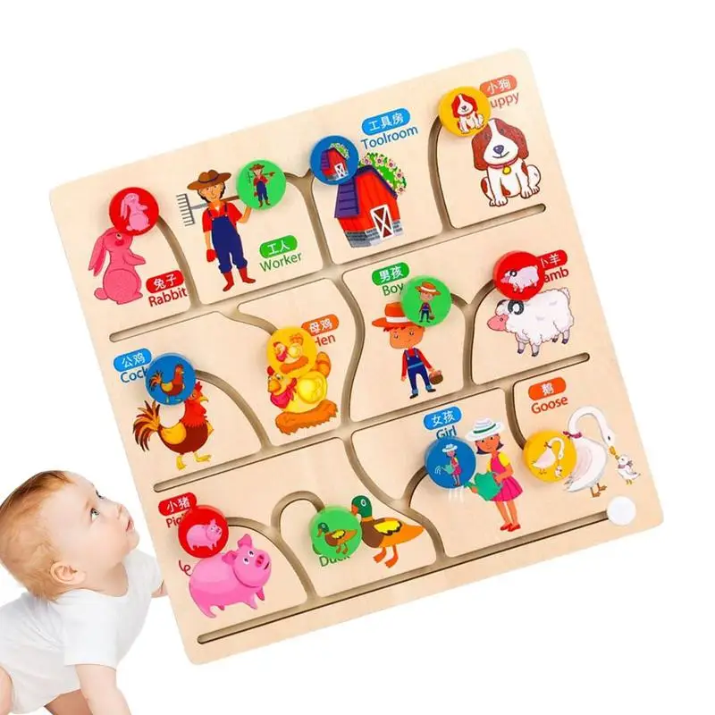 Kids Maze Puzzle Toy Wood Wander Maze Learning Toys With Cartoon Patterns Travel Activities Playing Brain Teasers Gift
Kids Maze Puzzle Toy Wood Wander Maze Learning Toys With Cartoon Patterns Travel Activities Playing Brain Teasers Gift
