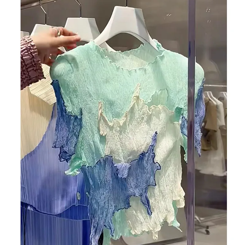 2023 Ssummer Contrasting Color Top Femme Casual Slim Fit O-Neck Tees Irregular Patchwork Short Sleeve T-Shirt My Body My Choice
2023 Ssummer Contrasting Color Top Femme Casual Slim Fit O-Neck Tees Irregular Patchwork Short Sleeve T-Shirt My Body My Choice