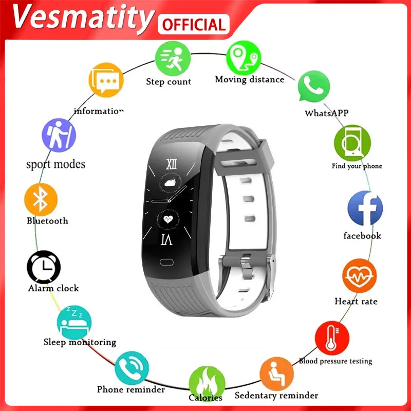 For Apple Huawei Xiaomi C5S Smart Bracelet Blood Pressure Monitor IP67 Heart Rate Monitor Smart Watch Tracking
For Apple Huawei Xiaomi C5S Smart Bracelet Blood Pressure Monitor IP67 Heart Rate Monitor Smart Watch Tracking
