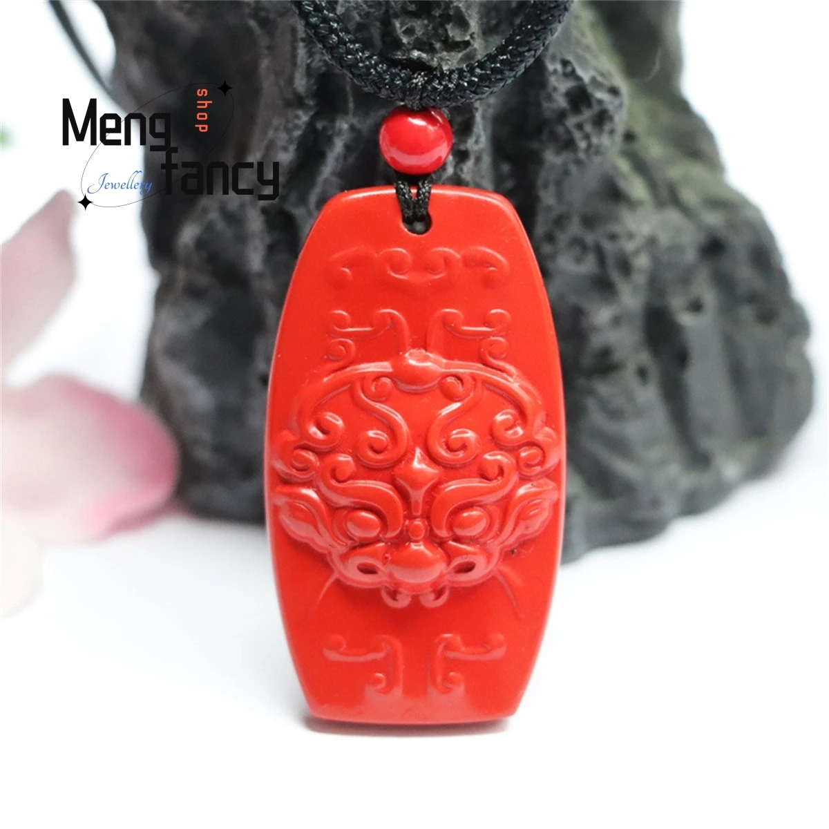 Natural Cinnabar Pixiu Head Swallowing Gold Animal Safety Brand Pendant Simple Personality Retro National Style Men Women Mascot
Natural Cinnabar Pixiu Head Swallowing Gold Animal Safety Brand Pendant Simple Personality Retro National Style Men Women Mascot